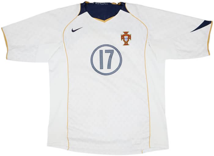 Camiseta de visitante de Portugal 2004-06 C.Ronaldo #17 - 5/10 - (XL)