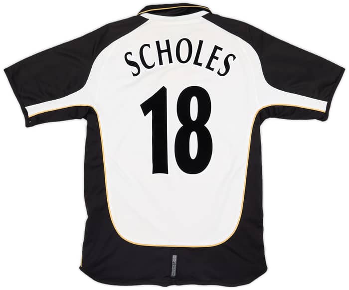 2001-02 Manchester United Centenary Away/Third Shirt Scholes #18 - 5/10 - (M)