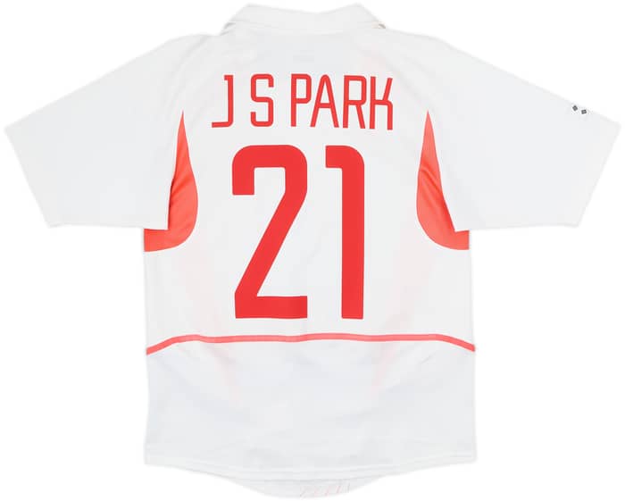 2002-03 South Korea Away Shirt J S Park #21 - 7/10 - (S)