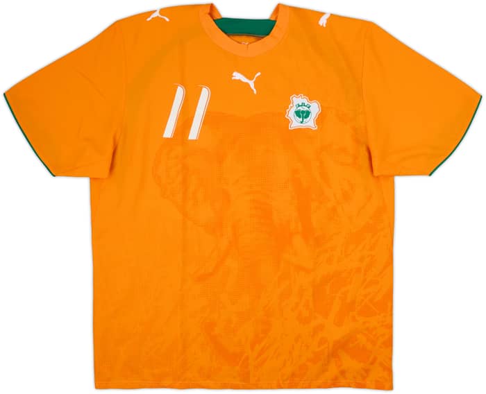 2006-07 Ivory Coast Home Shirt Drogba #11 - 5/10 - (XL)