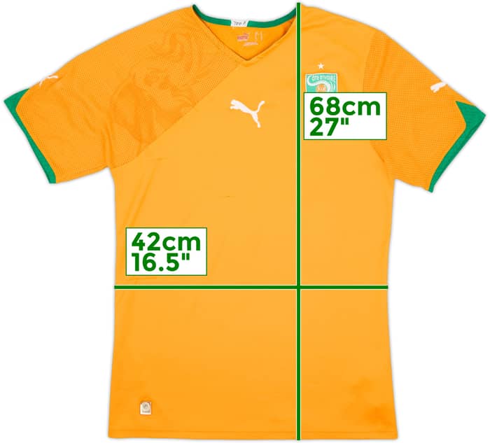 2010-11 Ivory Coast Home Shirt - 7/10 - (S)
