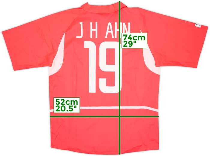 2002-03 South Korea Home Shirt J.H.Ahn #19 - 6/10 - (M)