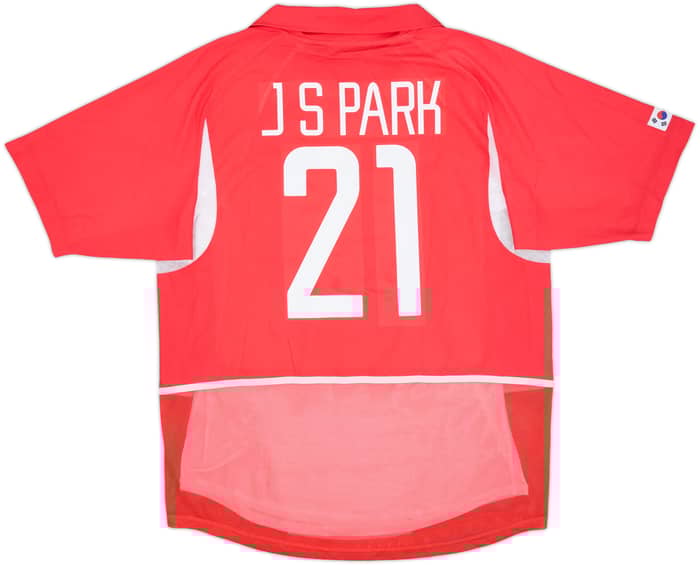 2002-03 South Korea Player Issue Home Shirt J.S.Park #21 - 8/10 - (L)
