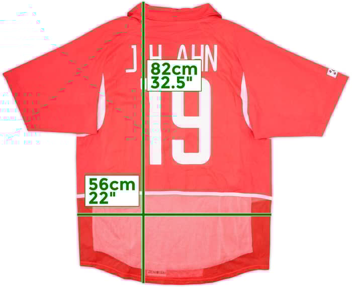 2002-03 South Korea Player Issue Home Shirt J.H.Ahn #19 - 9/10 - (L)