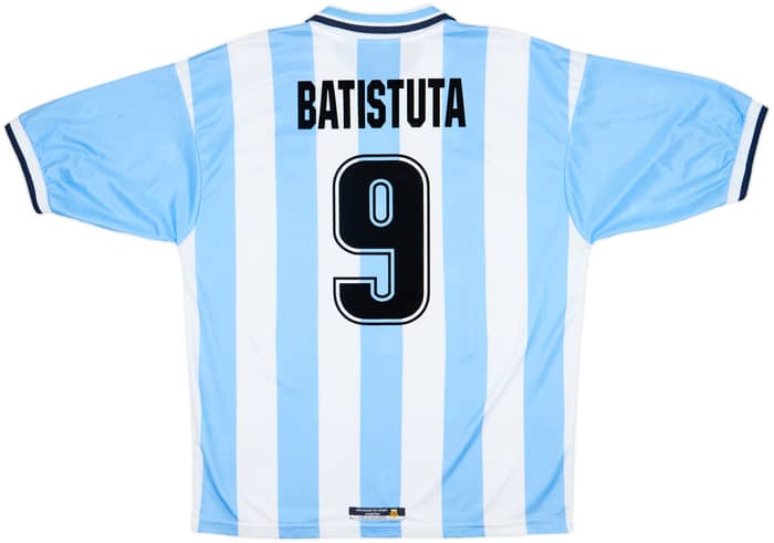 1999-00 Argentina Home Shirt Batistuta #9 - 9/10 - (L)