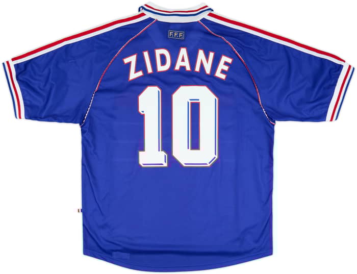 1998-00 France Home Shirt Zidane #10 - 8/10 - (XL)