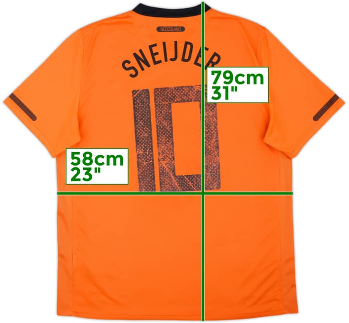 2010-11 Netherlands Home Shirt Sneijder #10 - 5/10 - (L)