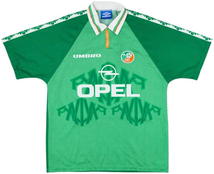 1996-98 Ireland Home Shirt Keane #6 - 8/10 - (L)