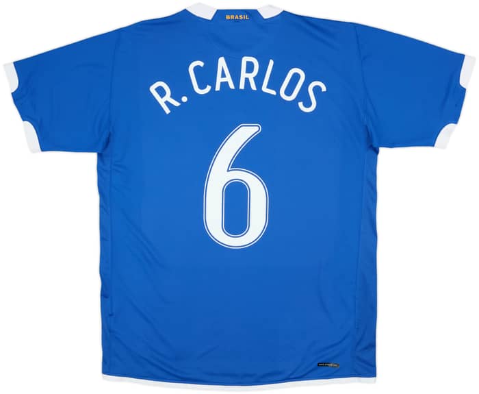 2006-07 Brazil Away Shirt R.Carlos #6 - 10/10 - (L)