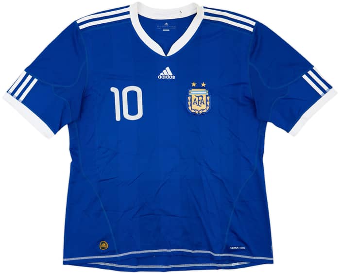 2010-11 Argentina Away Shirt Messi #10 - 8/10 - (XXL)