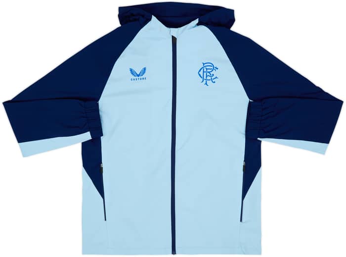 2024-25 Rangers Castore Hooded Rain Jacket 