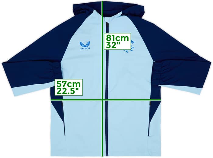 2024-25 Rangers Castore Hooded Rain Jacket 