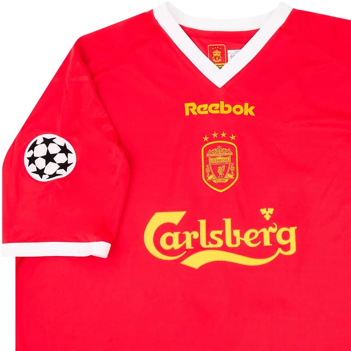 2002-03 Liverpool Match Issue Champions League Home Shirt Owen #10