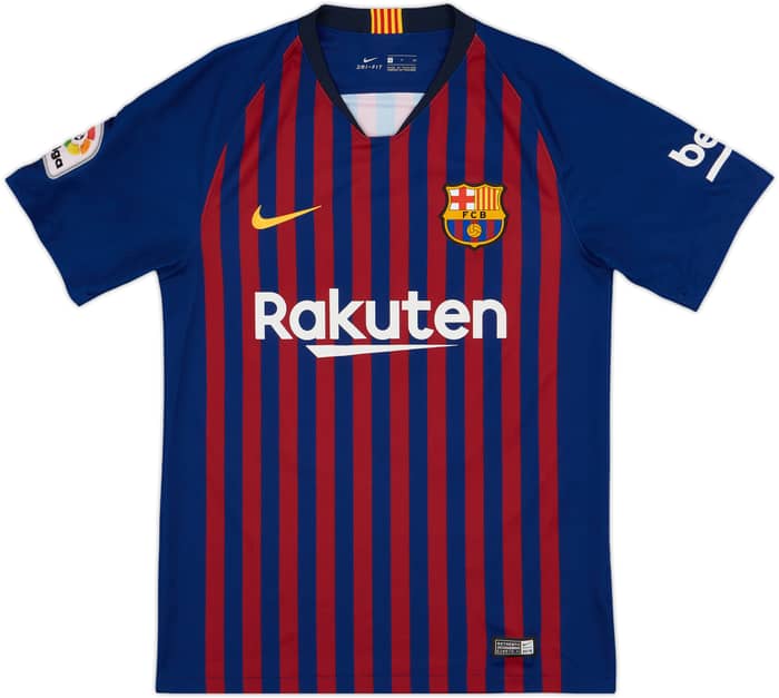 2018-19 Barcelona Home Shirt Messi #10 - 9/10 - (S)