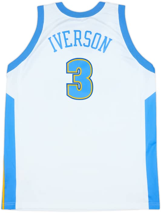 Camiseta Champion de local de los Denver Nuggets Iverson #3 2006-08 - 9/10 - (XL)