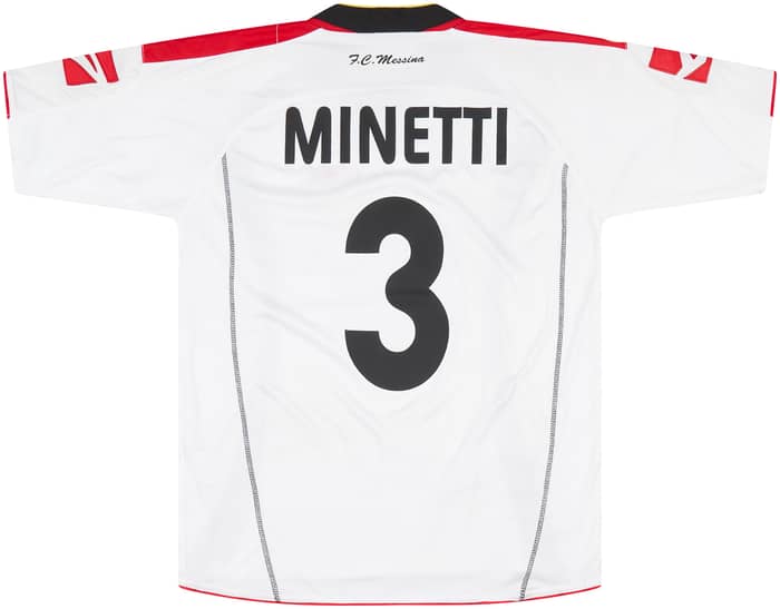 2006-07 Messina Match Issue Home Shirt Minetti #3