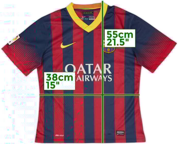 2013-14 Barcelona Home Shirt Messi #10 - 7/10 - (S)