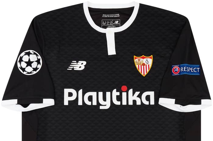 2017-18 Sevilla Match Issue Champions League Third Shirt Nolito #24 (v Man Utd)