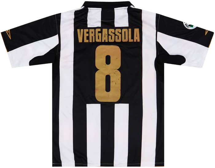 2007-08 Siena Match Issue Home Shirt Vergassola #8