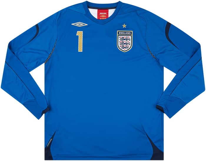 2006-07 England U-21 Match Issue GK Shirt Carson #1