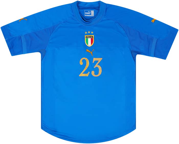 2004-06 Italy Player Issue Home Shirt Mauri #23 - 6/10 - (L)