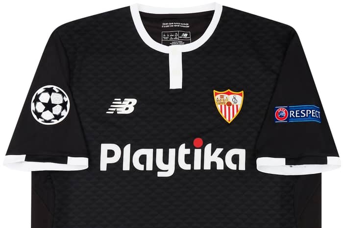 2017-18 Sevilla Match Issue Champions League Third Shirt L.Muriel #20 (v Man Utd)