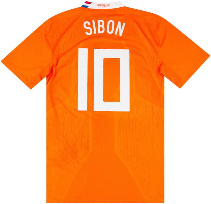 2008 Holland Olympics Match Issue Home Shirt Sibon #10