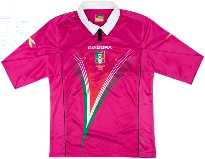 2012-13 Italy Diadora Referee L/S Shirt - 8/10 - (M)