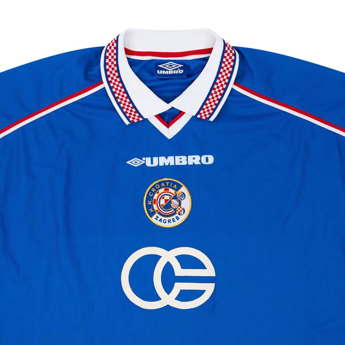 1999-00 Croatia Zagreb Match Issue Home Shirt Cvitanovic #17