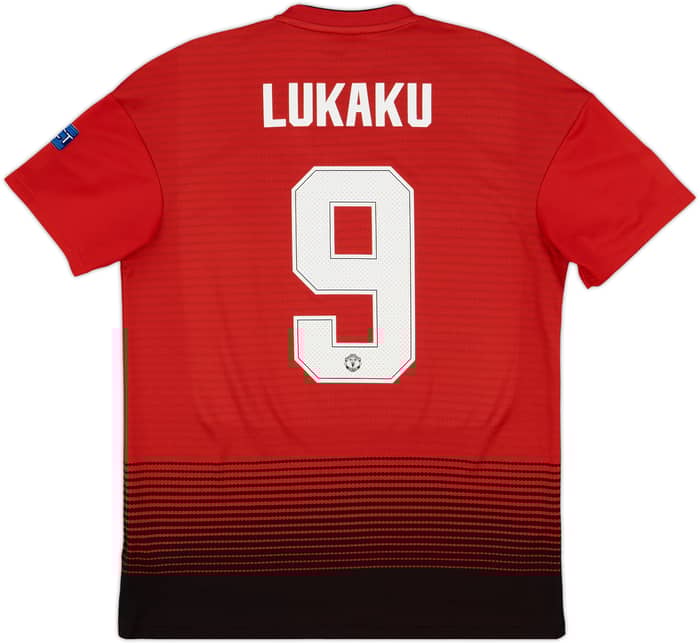 2018-19 Manchester United Home Shirt Lukaku #9 - 10/10 - (M)