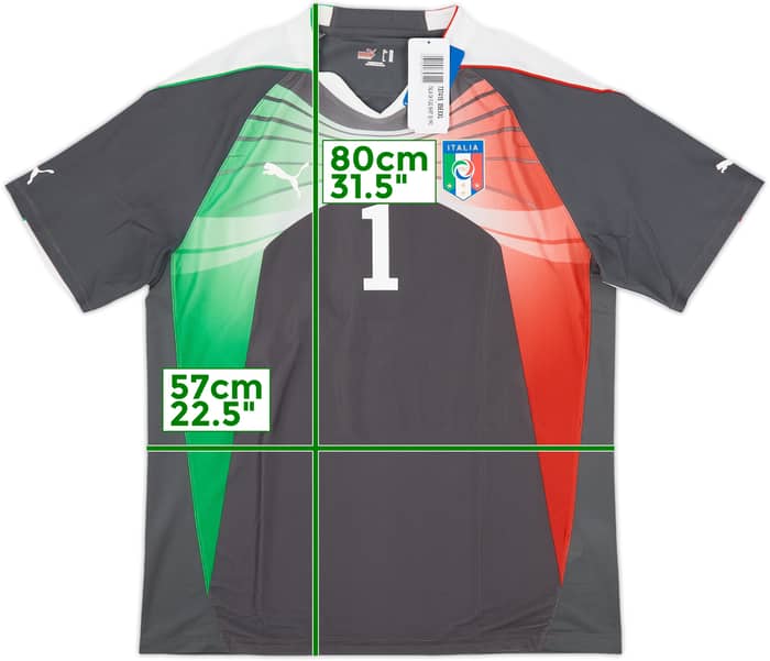 2010-12 Italy Player Issue GK S/S Shirt Buffon #1 (XXL)
