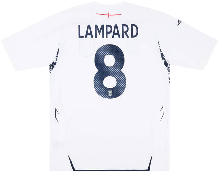 2007 England Match Issue Home Shirt Lampard #8 (v Austria)