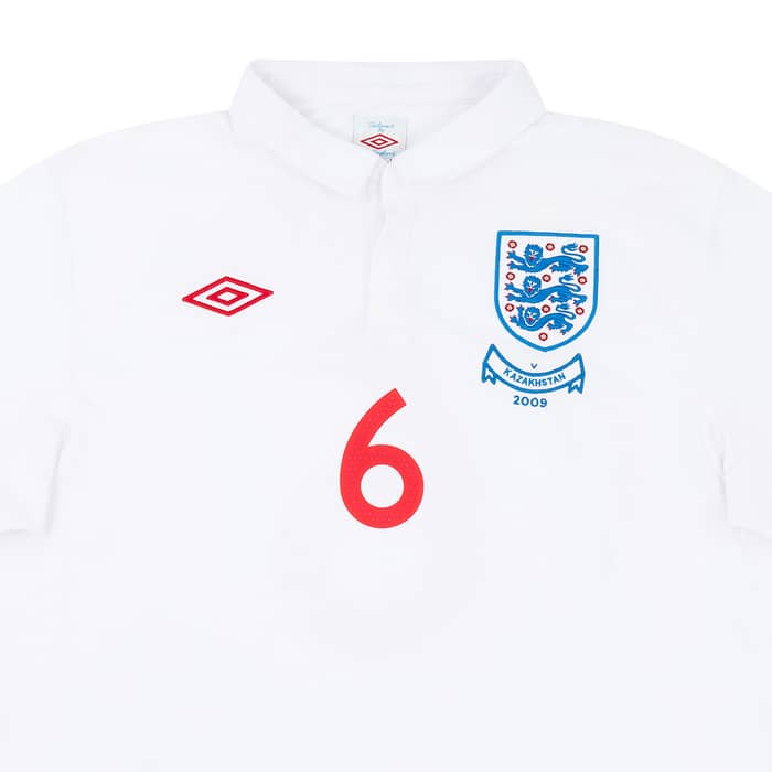 2009 England Match Issue Signed Home Shirt Terry #6 (v Kazakhstan)