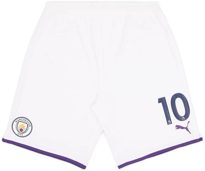 2019-20 Manchester City Player Issue Home Shorts # - 5/10