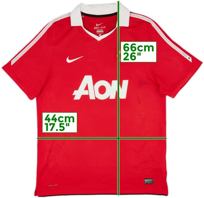 2010-11 Manchester United Home Shirt Rooney #10 - 6/10 - (L)