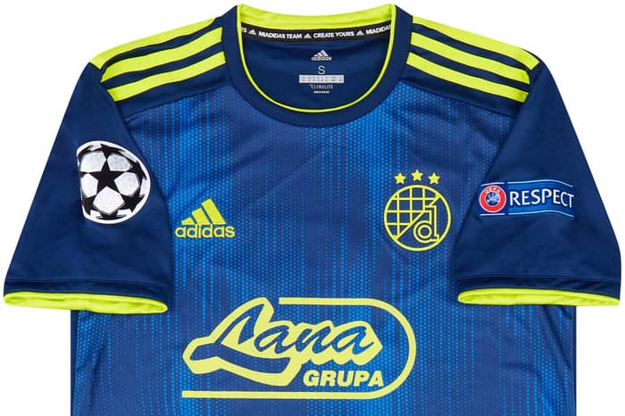 2019-20 Dinamo Zagreb Match Issue Champions League Third Shirt Olmo #7 (v Man City)