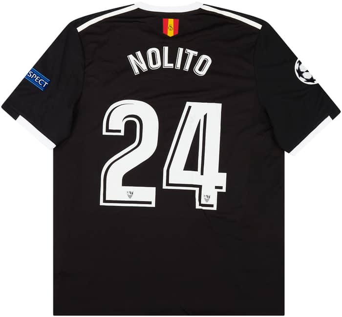 2017-18 Sevilla Match Issue Champions League Third Shirt Nolito #24 (v Man Utd)