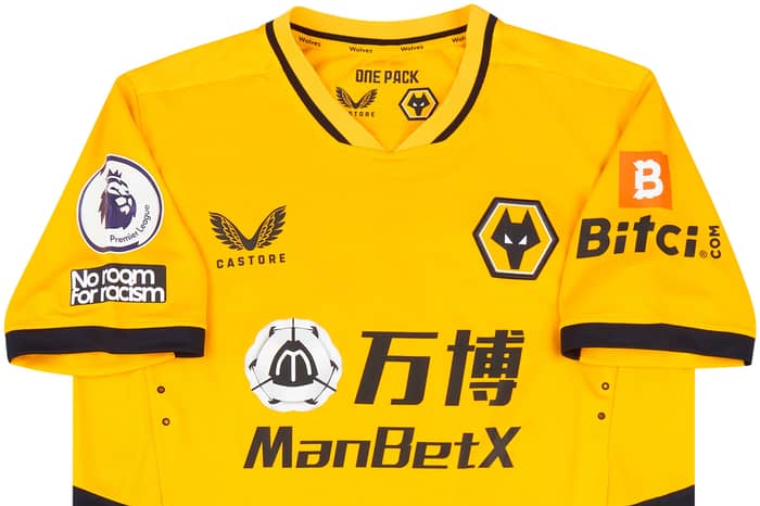 2021-22 Wolves Match Issue Home Shirt Cundle #39