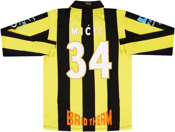 2014-15 K.Lierse SK Match Issue Home L/S Shirt Micic #34