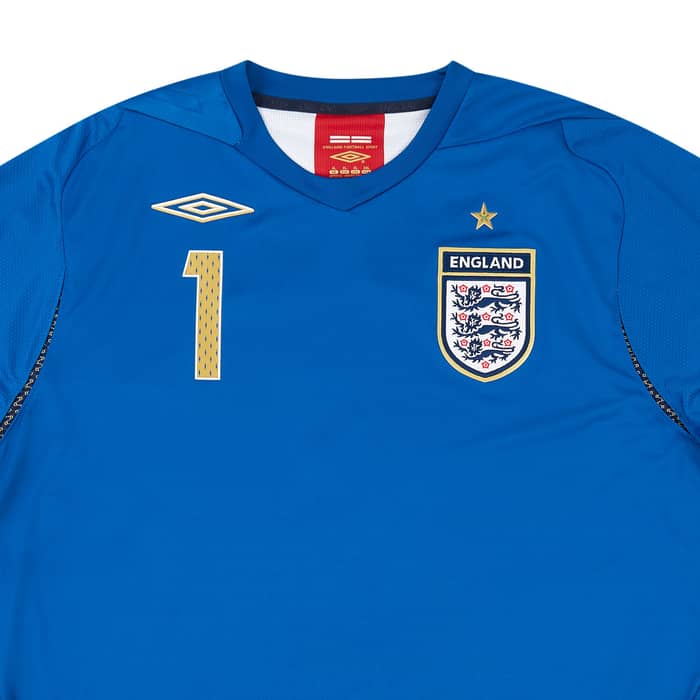 2006-07 England U-21 Match Issue GK Shirt Carson #1