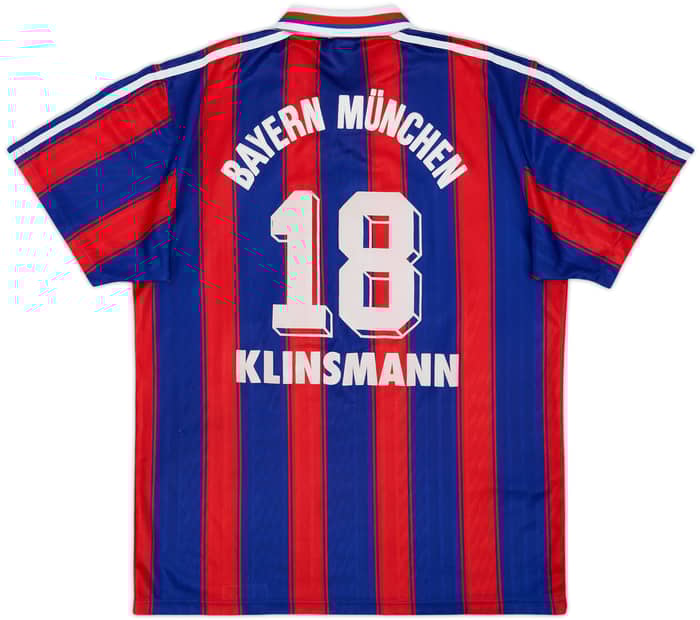 1995-97 Bayern Munich Home Shirt Klinsmann #18 - 6/10 - (M)