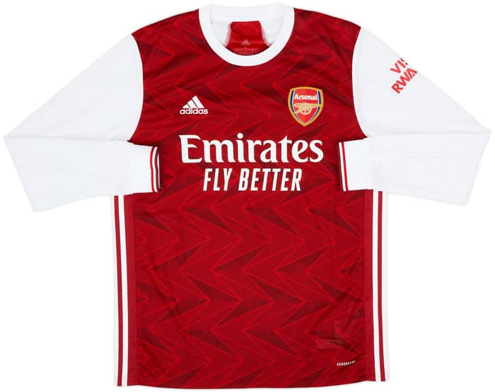 2020-21 Arsenal Home L/S Shirt Saka #7 - 10/10 - (L)