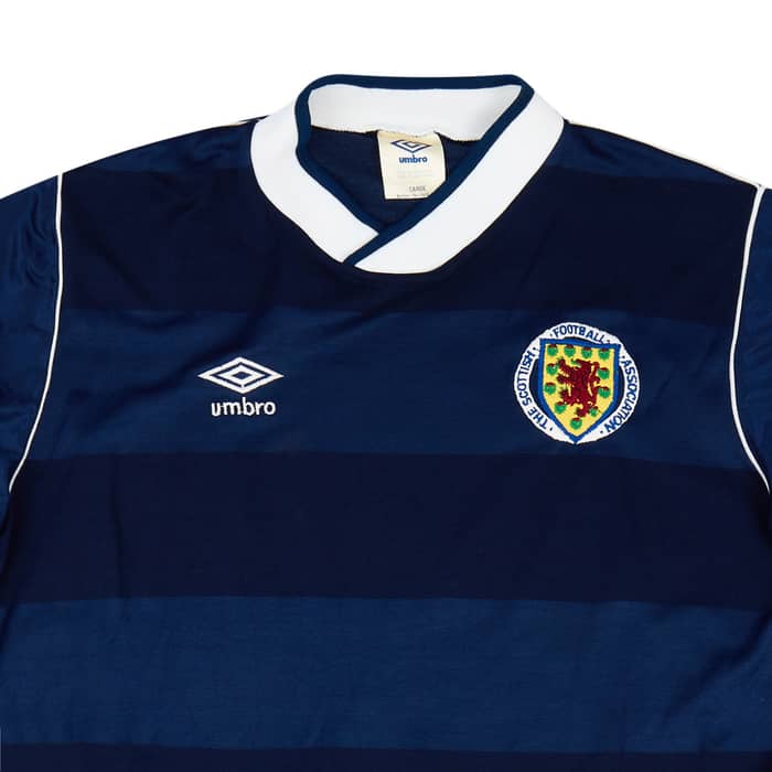 1986 Scotland Match Worn Home L/S Shirt #5 (McLeish)