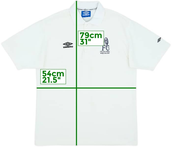 1996-97 Chelsea Umbro Polo Shirt - 7/10 - (M)
