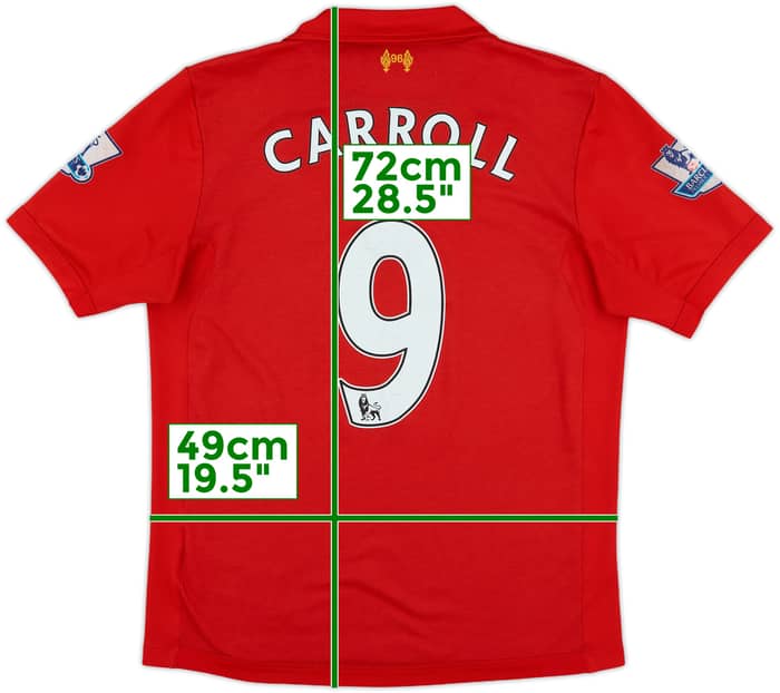 2012-13 Liverpool Home Shirt Carroll #9 - 5/10 - (M)