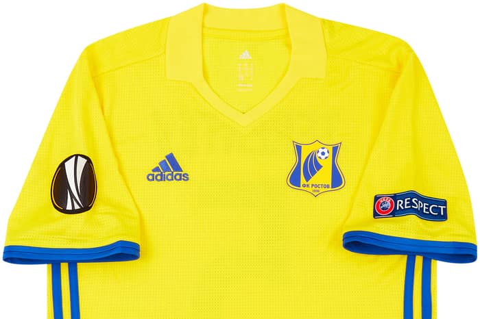 2016-17 FC Rostov Match Issue Europa League Home Shirt Terentev #5