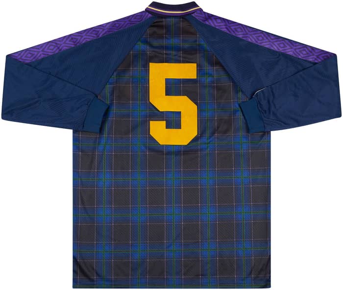 1994 Scotland Match Worn Home L/S Shirt #5 (Hendry)