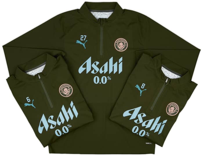 2024-25 Manchester City Player Issue 1/4 Zip Rain Top #