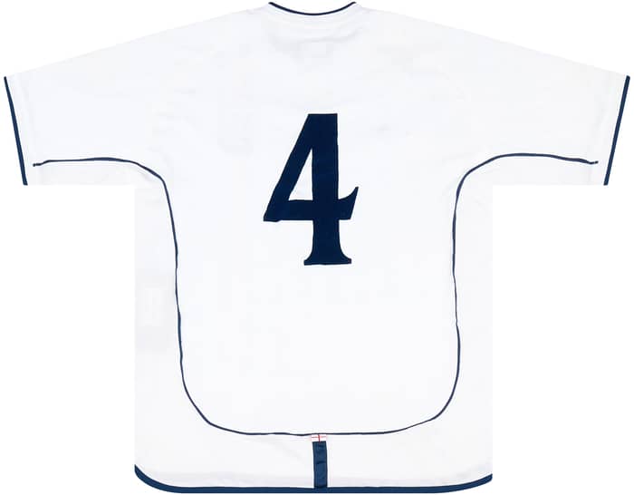 2001-02 England Match Issue Home Shirt #4 (Butt)
