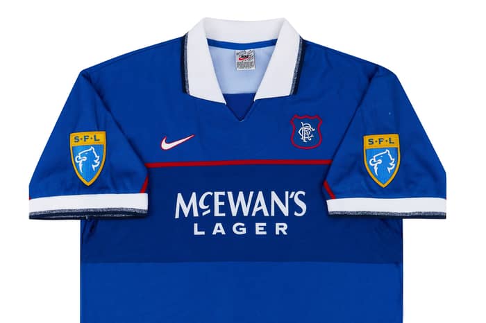 1997-98 Rangers Match Issue Home Shirt #9 (Durie)